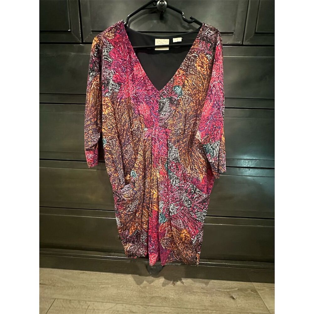 Anthropologie Edme & Esyllte Chromatique Dress Multicolor Knee Length